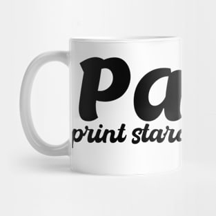 Paws print stardust trails Mug